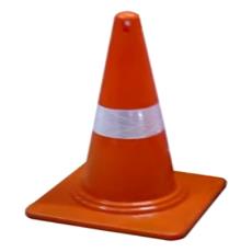 Light Weight Traffic Cone With Rubber Base