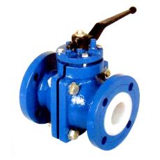 Single Piece Ptfe Lined Ball Valve