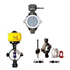 Teflon Lined Butterfly Valve With Sealing Arrangement