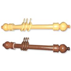 Intricately Designed Wooden Finished Window Rod