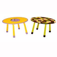 Round Shaped Painted Table For Kids