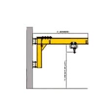 Single Girder Vertical Column Mounted Jib Crane