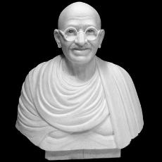 White Marble Mahatma Gandhi Statue