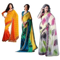 Colourful Designer Printed Saree