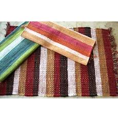 Stripe Designed Cotton Rugs