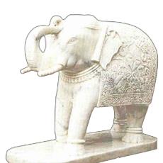 Marble Made Decorative Elephant Statue