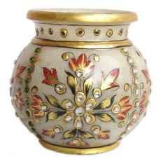 Intricately Designed Marble Pot