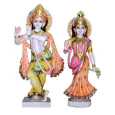 Marble Made Radha Krishna Statue