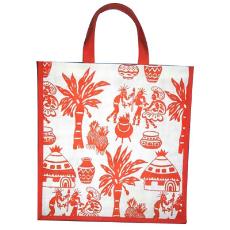 Printed Jute Shopping Bag