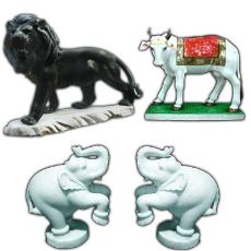 Marble Made Animal Statues