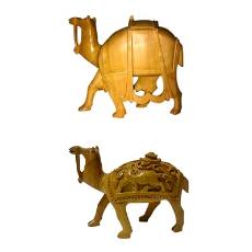 Wood Made Camel Statues