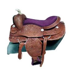 Leather Made Horse Saddles With Cow Sued Seat