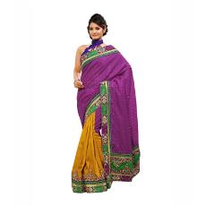 Georgette Saree With Silk Bottom