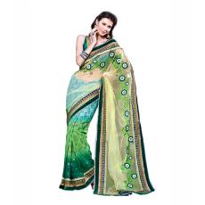 Designer Silk And Net Saree