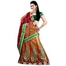 Net Lehanga Saree With Unstiched Blouse