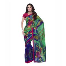 Georgette Saree With Unstitched Blouse