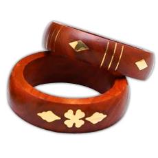 Glossy Finished Wooden Bangles