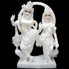 Marble Radha Krishna Statue