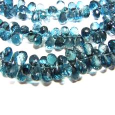 Faceted Blue Topaz Beads