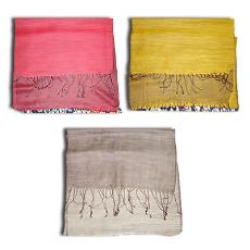 Silk Wool Reverseable Stoles