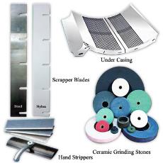 Scrapper Blades/ Hand Stripper/ Undercasing And Grinding Stones