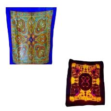 Multicolour Printed Silk Scarves