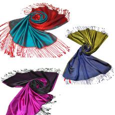 Two Tone Silk Shawls