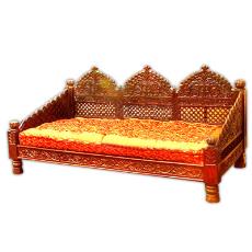 Sheesham Wood Made Carved Sofa