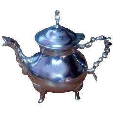 Chrome Plated Designer Teapot