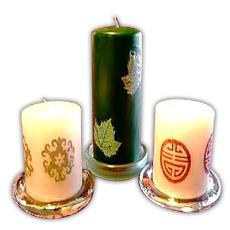 Multicolour Printed Designer Candles