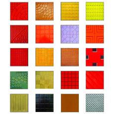 Colourful Chequered Tiles Moulds