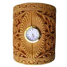 Handcrafted Wooden Table Clock