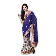 Chiffon And Net Made Lehenga Saree