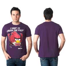 Round Neck Angry Bird Graphic Tee