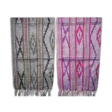 Ikat Scarves With Fringes