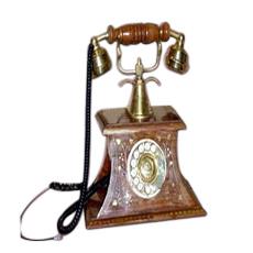 Intricately Carved Antique Phone