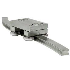 Curved Linear Guides With Radial Ball Bearing Rollers