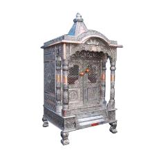 Oxidized Lord Ganesha Temple With Two Doors