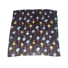 Smooth Finished Black Coloured Silk Scarves