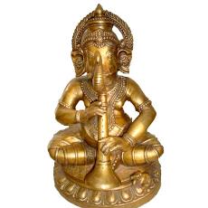 Intricately Designed Brass Made Ganesh Idol