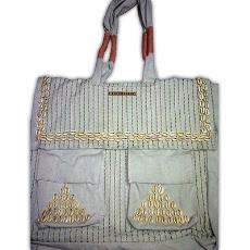 White Coloured Bag With Handle