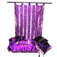 Purple Coloured Home Furnishing Curtain