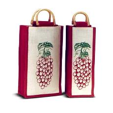 Jute Made Wine Bag