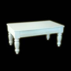 White Coloured Wooden Table