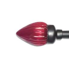 Red Coloured Glass Finials