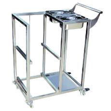 Food Serving Trolley With Wheel