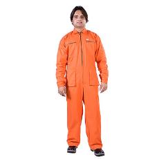 Coverall Body Suit With Zip Front Fastening