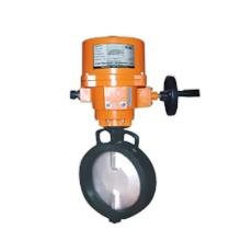 Butterfly Valve With Gear Motor