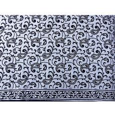 Black And White Flower Printed Fabric