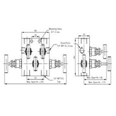 5 Valve Flat Type Manifold